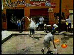 Water fight in Mexico