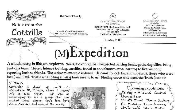 May 2005 newsletter 1