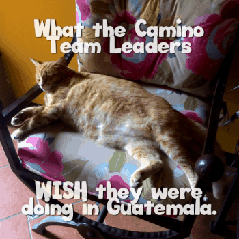 What the Camino Team Leaders WISH they were doing in Guatemala.
