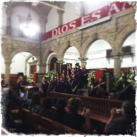 Concert at a Methodist church in Mexico City