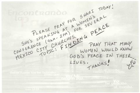Finding Peace: Prayer Request