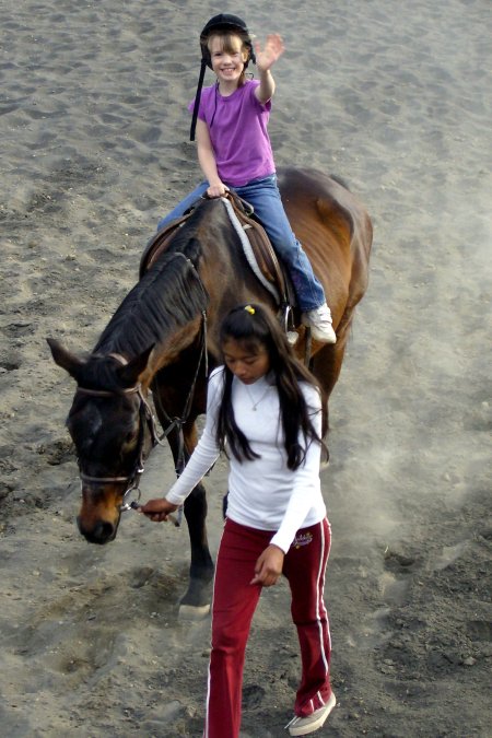 Hannah on a horse