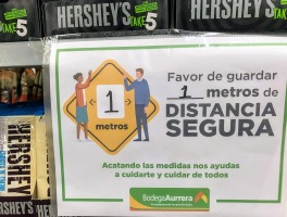 1 metre - a "safe distance"