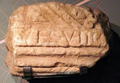 Emperor Vespasian inscription, Bath, England.