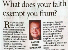Keith Marshall - Religious Exemptions