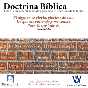 Biblical Doctrine class promo poster