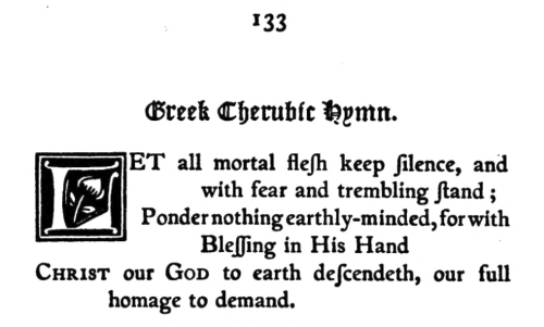 Greek Cherubic Hymn