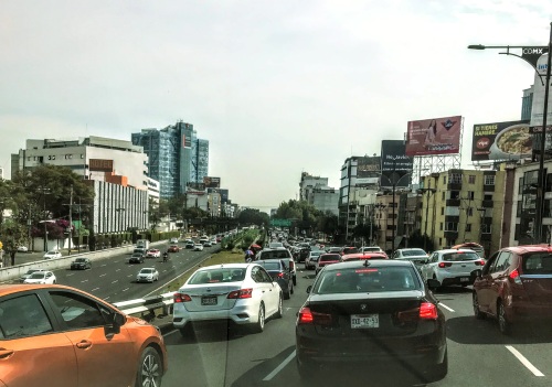 Traffic in Mexico City, October 2022