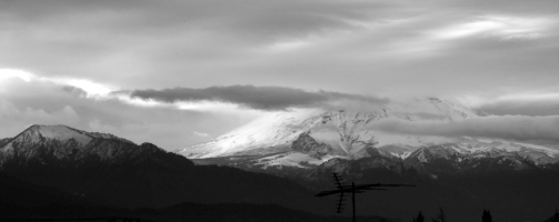 mountains with snow from Ixtapaluca - March 2013
