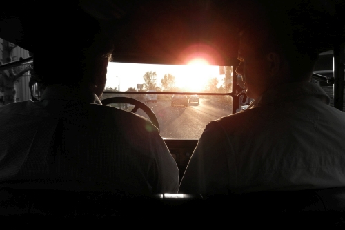 Chalo and Jim in the Model T