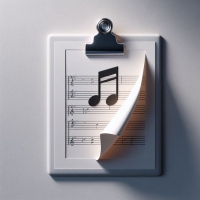 Music note clipboard