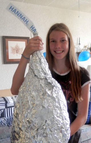 A slightly misshapen Hershey Kiss. Ah well.
