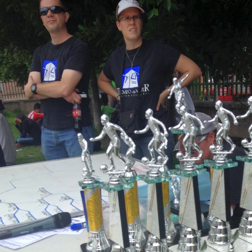 At the soccer tournament in Las Palmas, 2015.