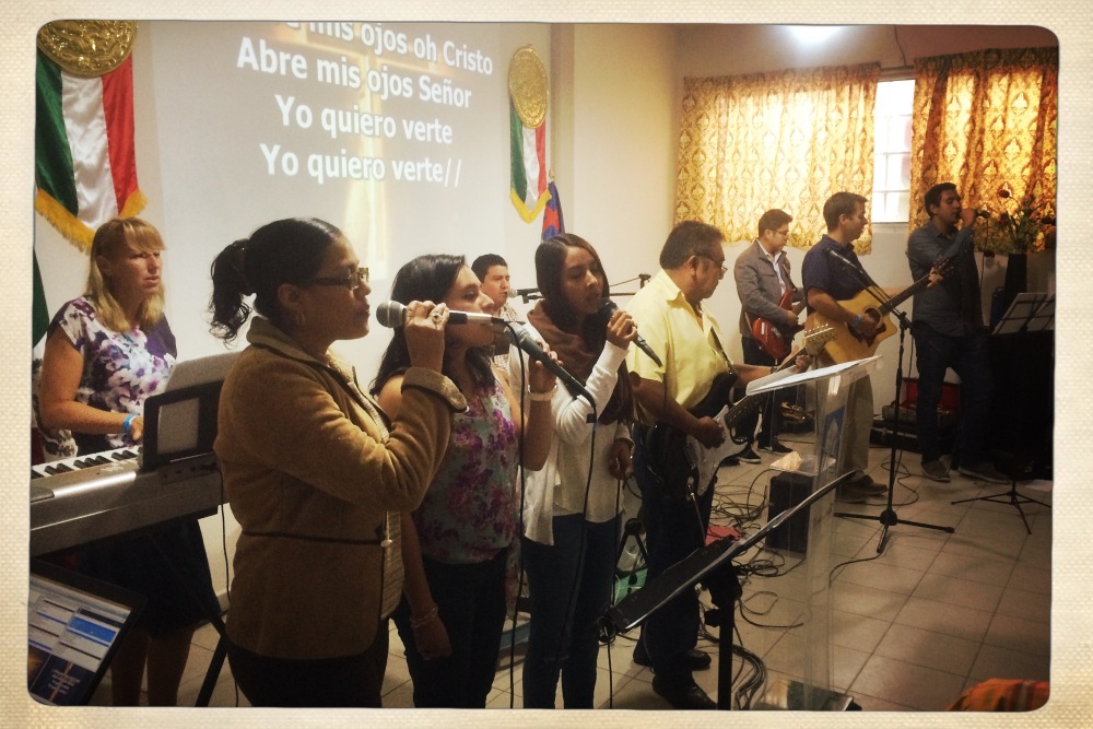 Worship music practice - Open the Eyes of My Heart...