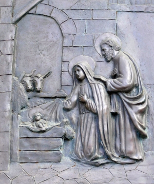 Where ox and ass are feeding...