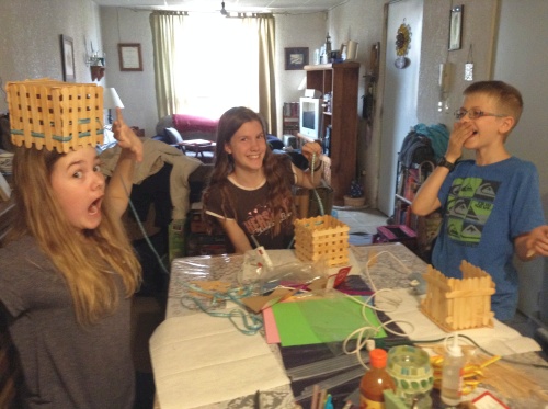 Making Easter baskets