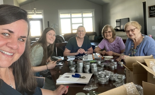 Wedding prep with family and future family...