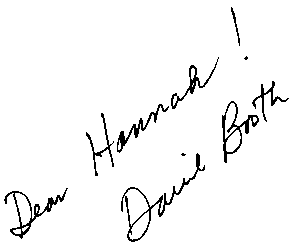 Autograph of David Booth