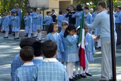 The flag ceremony