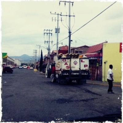 Gas truck in Ixtapaluca
