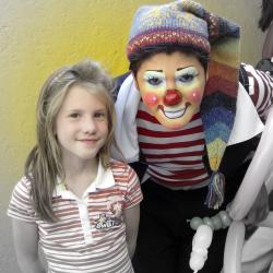 Hannah and the clown