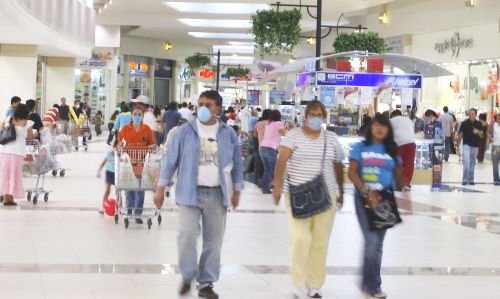 A mall in Ixtapaluca, 30 April 2009