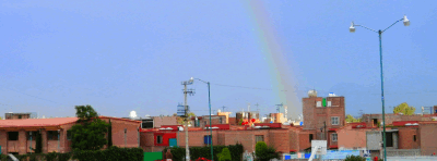Rainbow as seen in JesÃºs MarÃ­a, Ixtapaluca