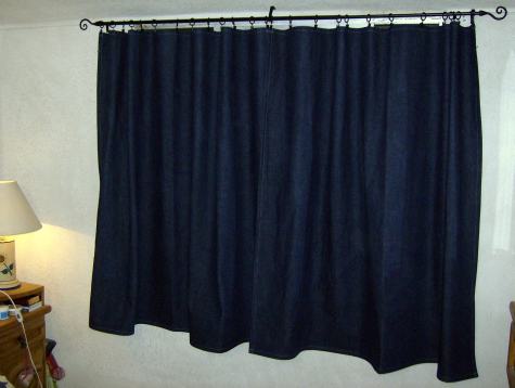 Brand new curtains - made by Mom!