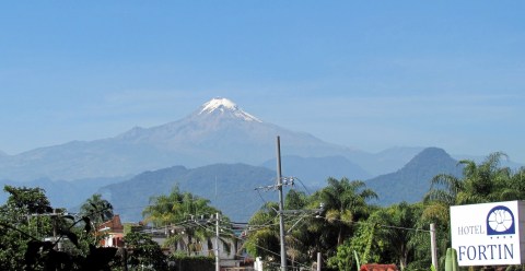 Orizaba from Fortin de las Flores