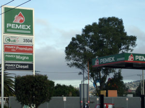 Pemex gas station in Ixtapaluca